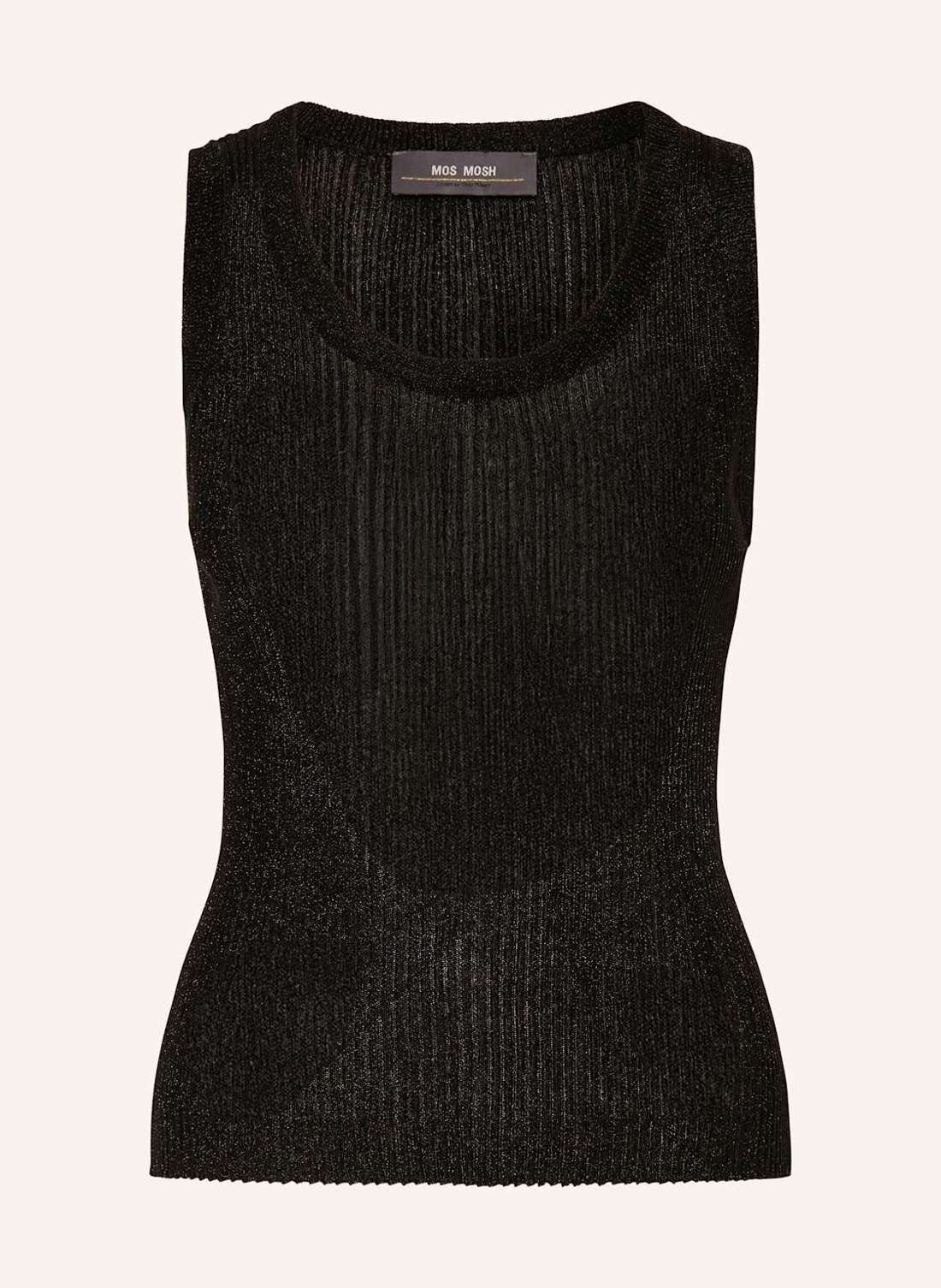 Вязаный топ блестящей пряжей. MMRELANA