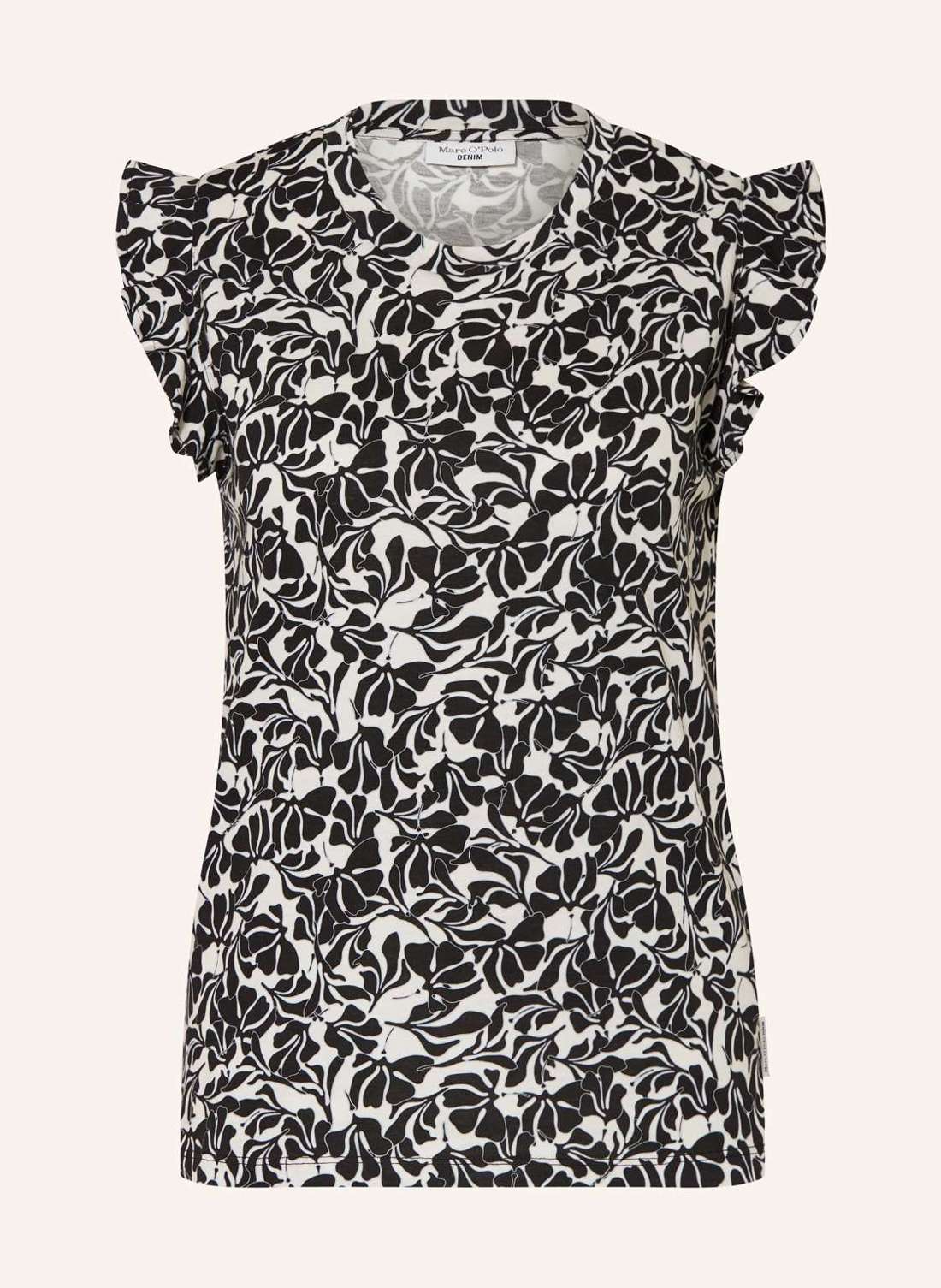 Блузка-рубашка с воланами