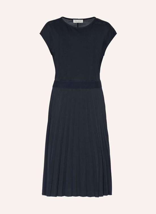 Платье из джерси со складками