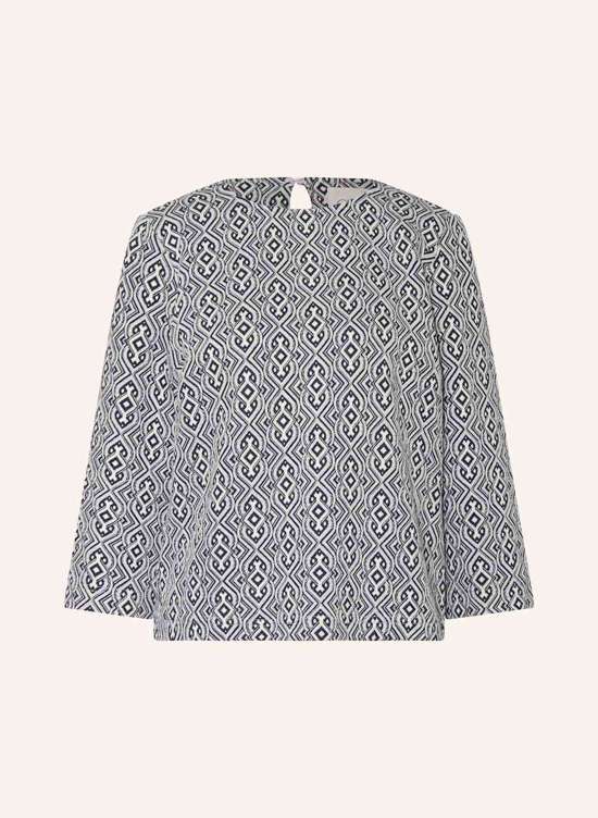 Блузка-рубашка с рукавами 3/4