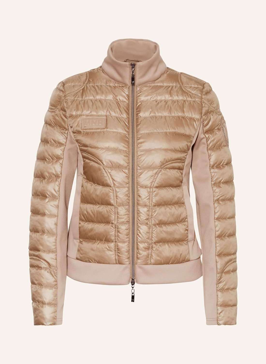 Стеганая куртка из смеси материалов