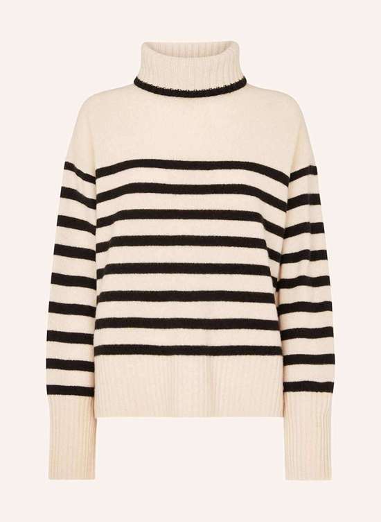 Пуловер с высоким воротником