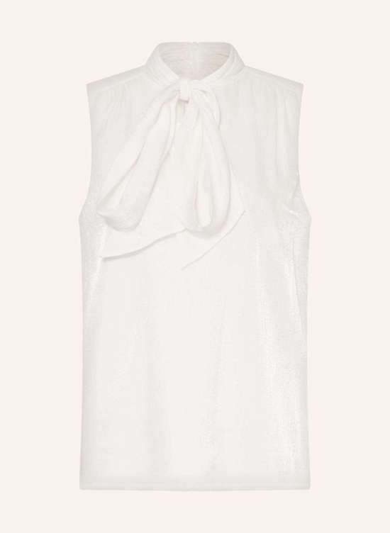 Блузка с завязками из блестящей пряжи