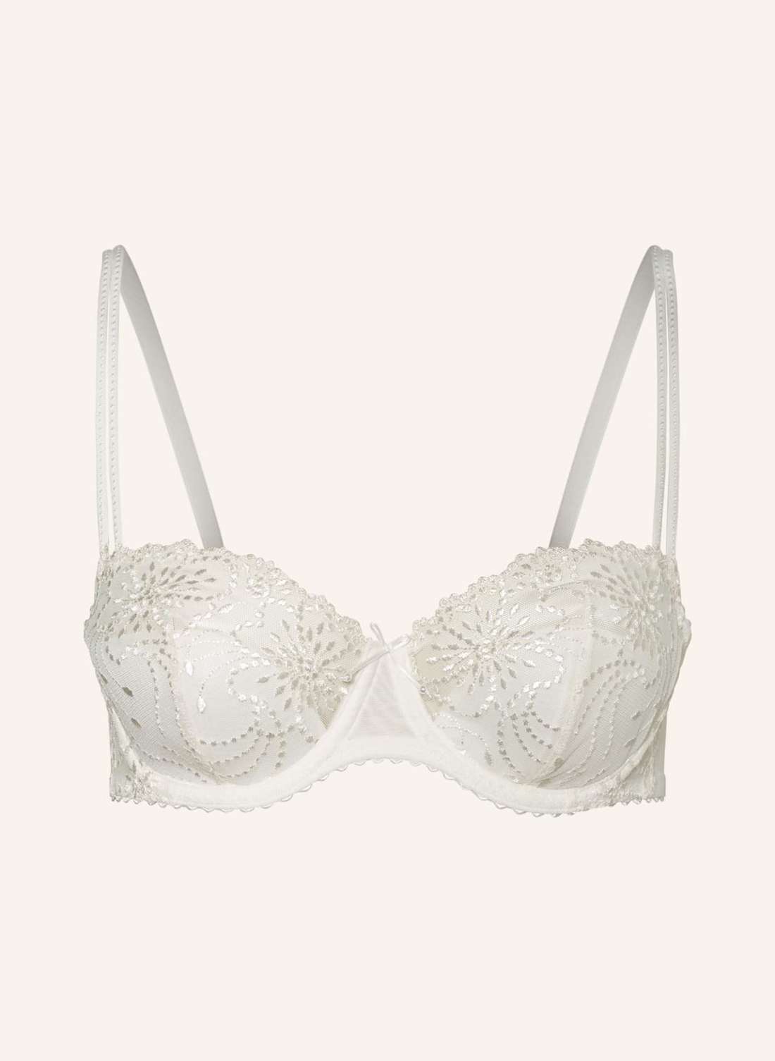 Бюстгальтер-балконет из блестящей пряжи. JANE