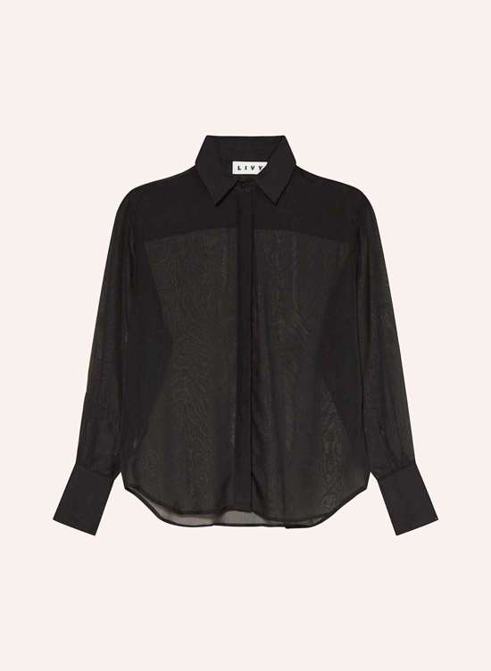 Шелковая блузка-рубашка ROCKFELLER