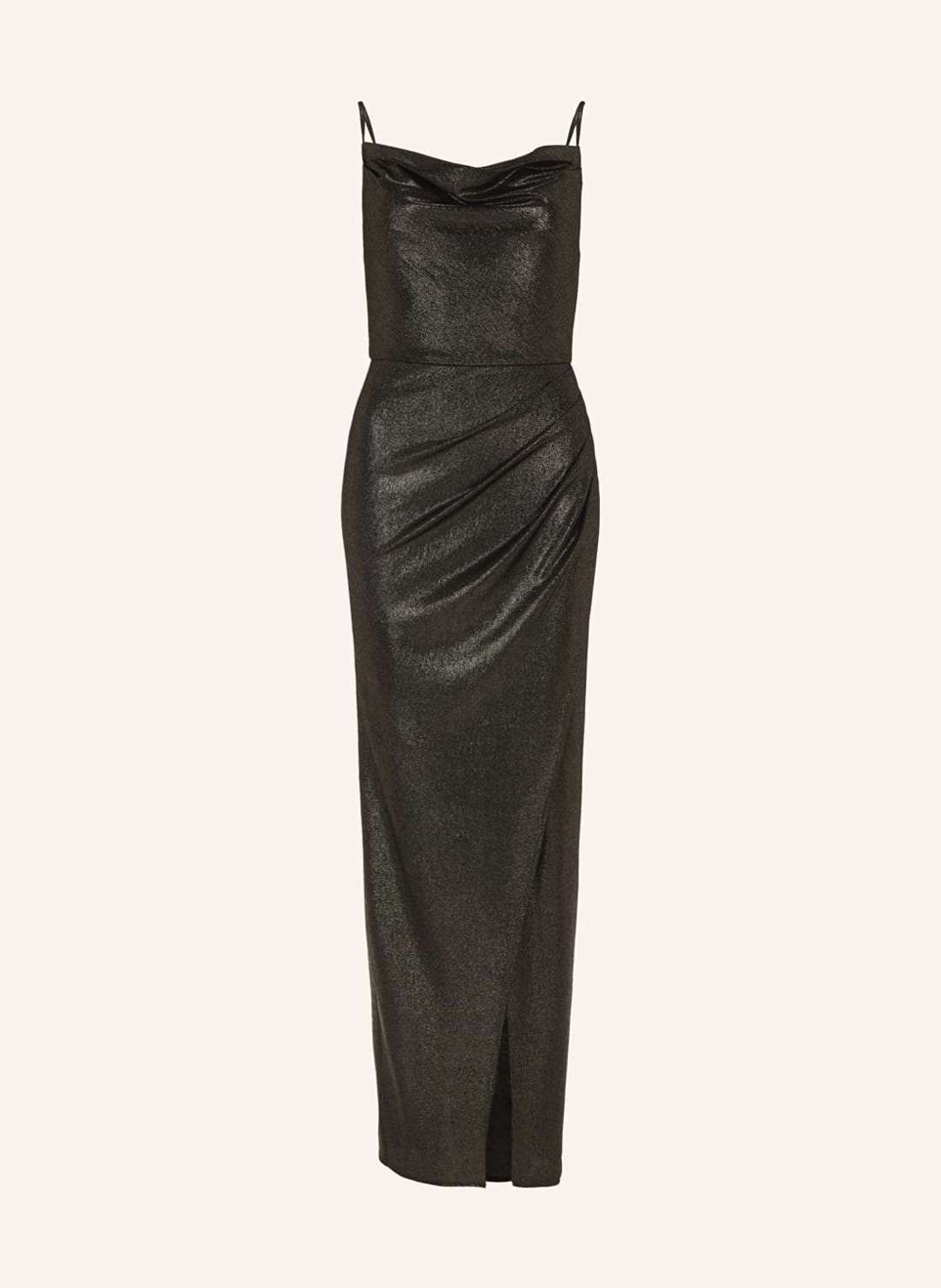 Вечернее платье из блестящей пряжи