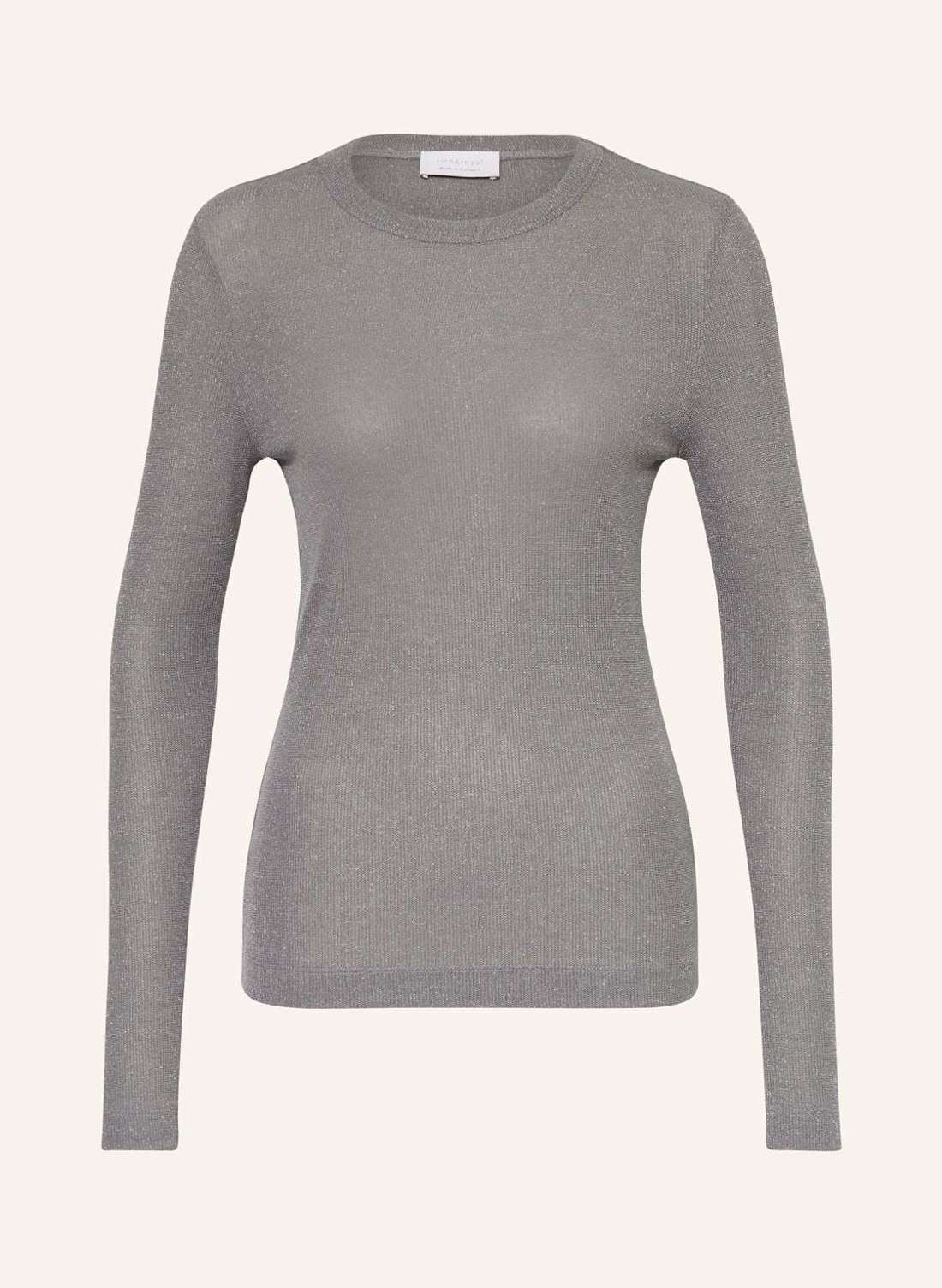 Свитер из блестящей пряжи