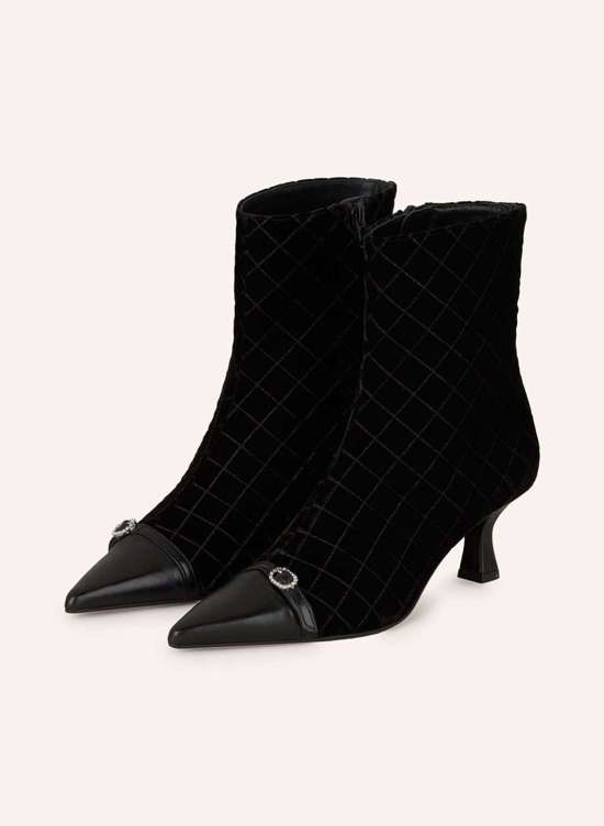 Бархатные ботильоны THEA