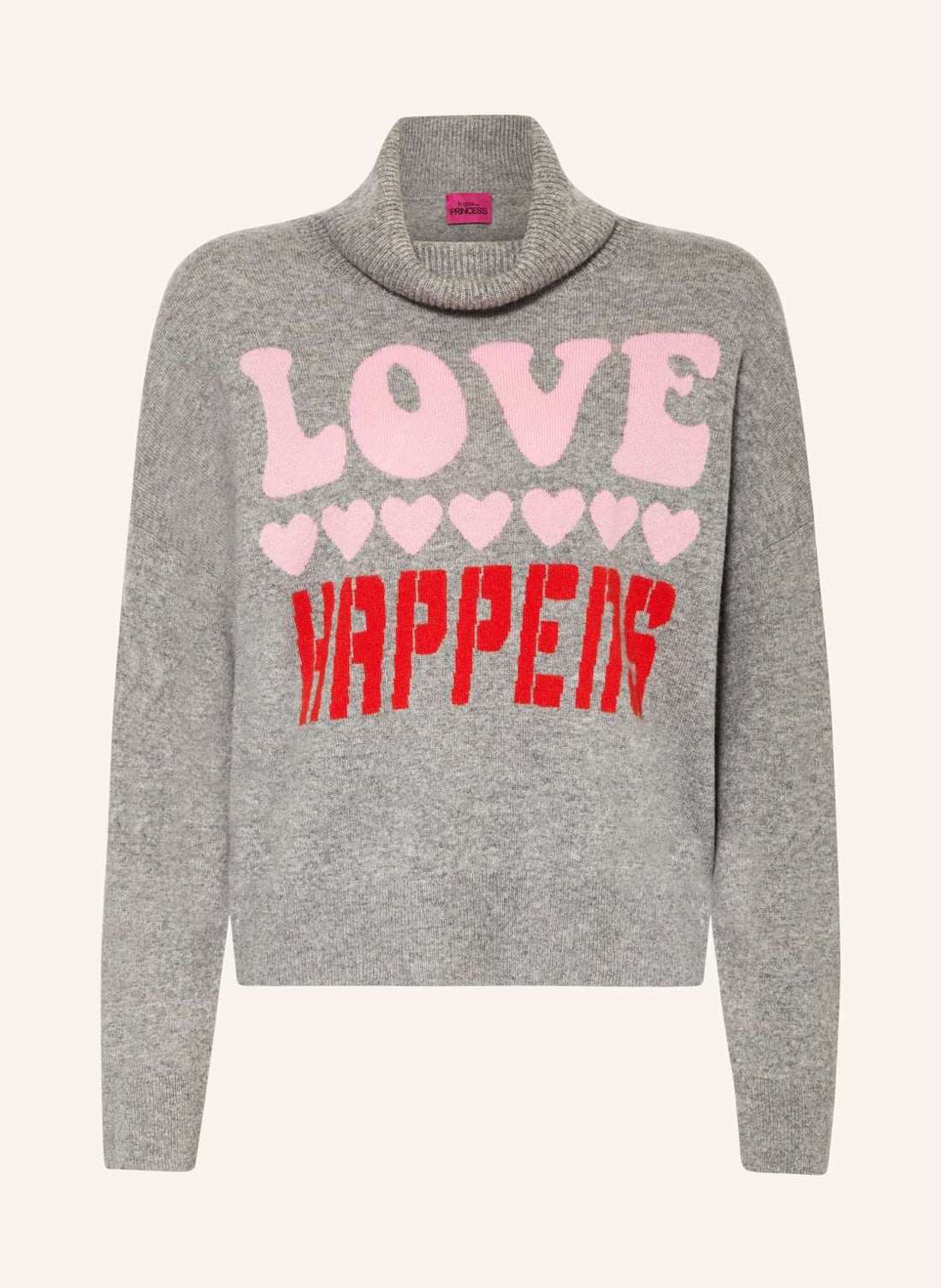 Пуловер с высоким воротником