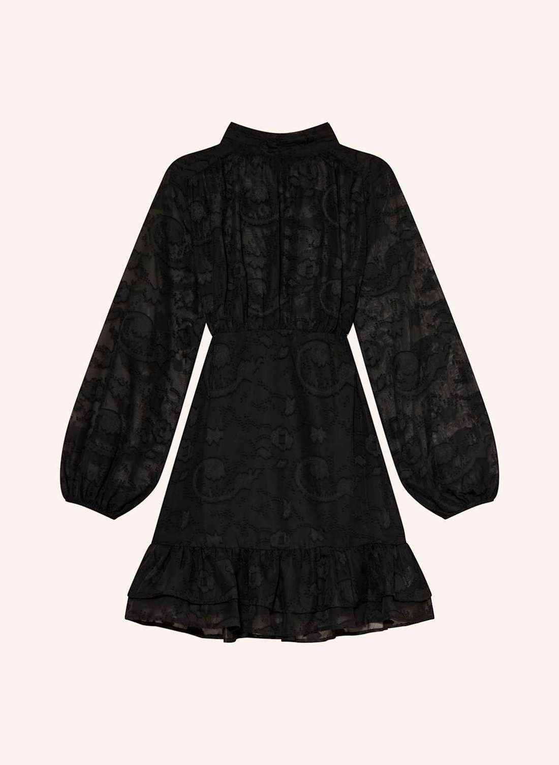 Коктейльное платье с воланами