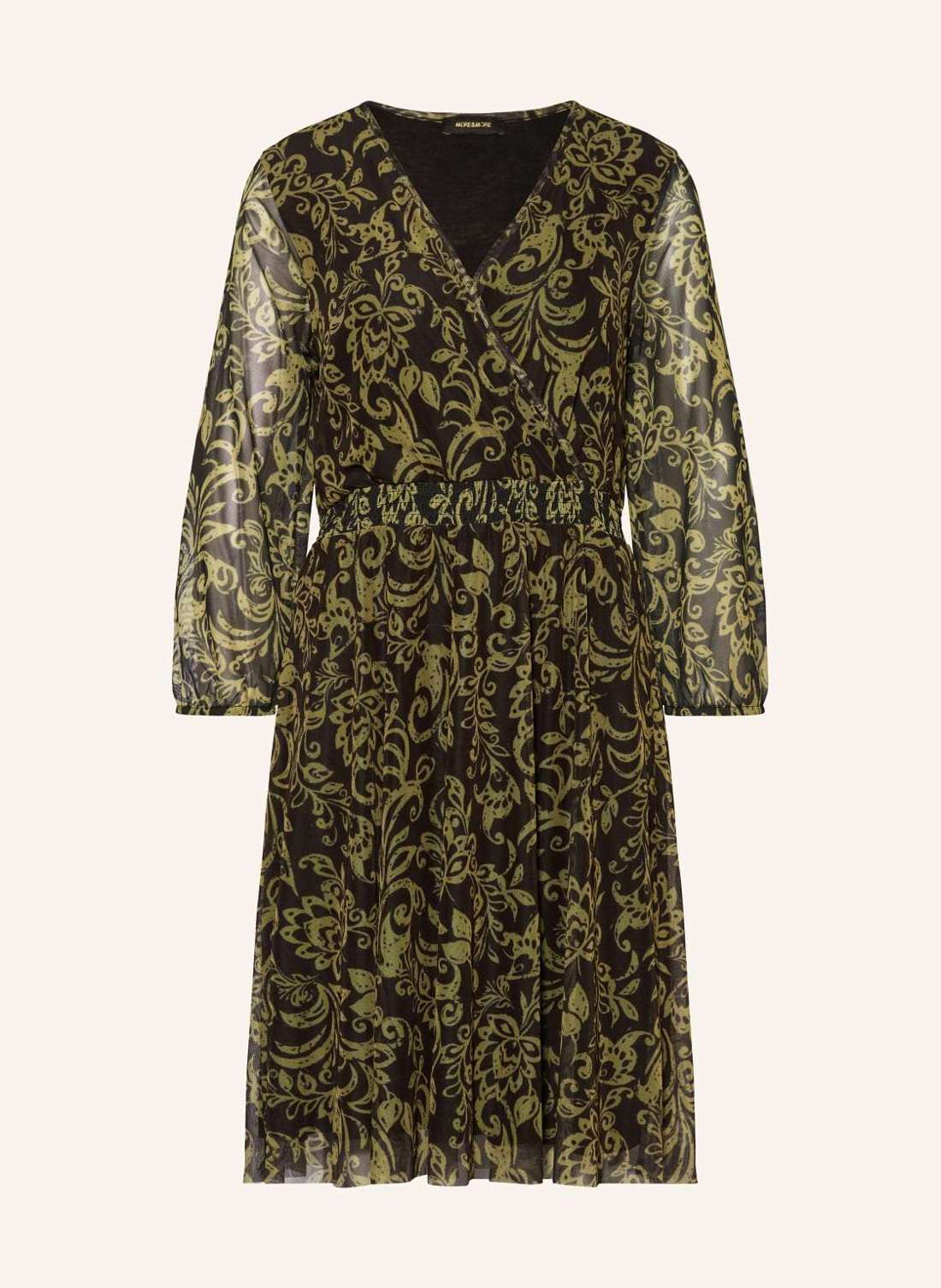 Сетчатое платье с запахом