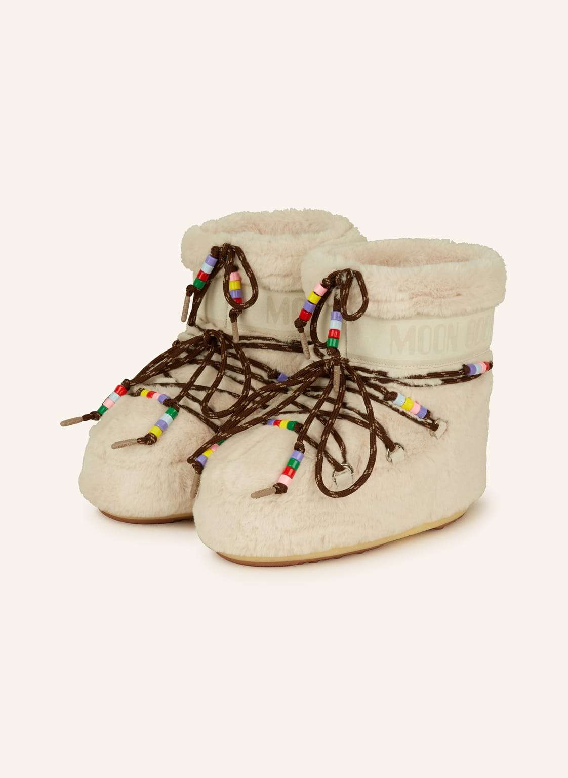 Лунные сапоги ICON LOW FAUX FUR BEADS