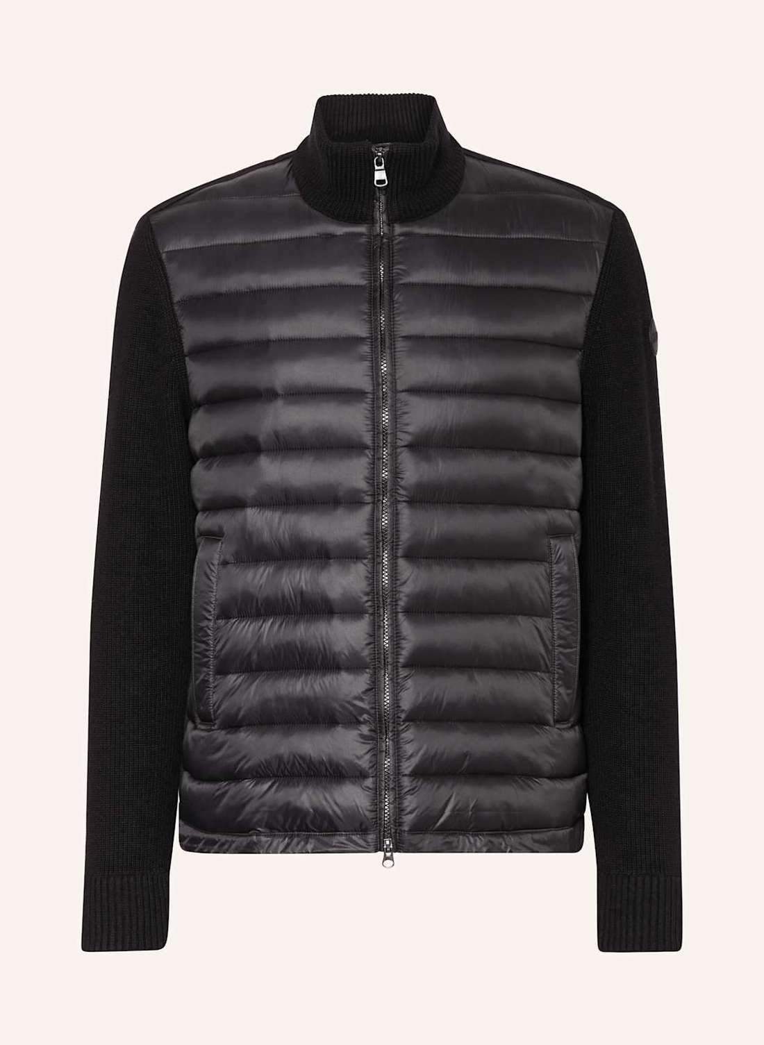 Куртка из смеси материалов.