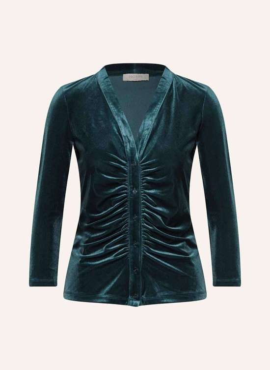 Блузка-рубашка из ники с рукавами 3/4. HATTIE