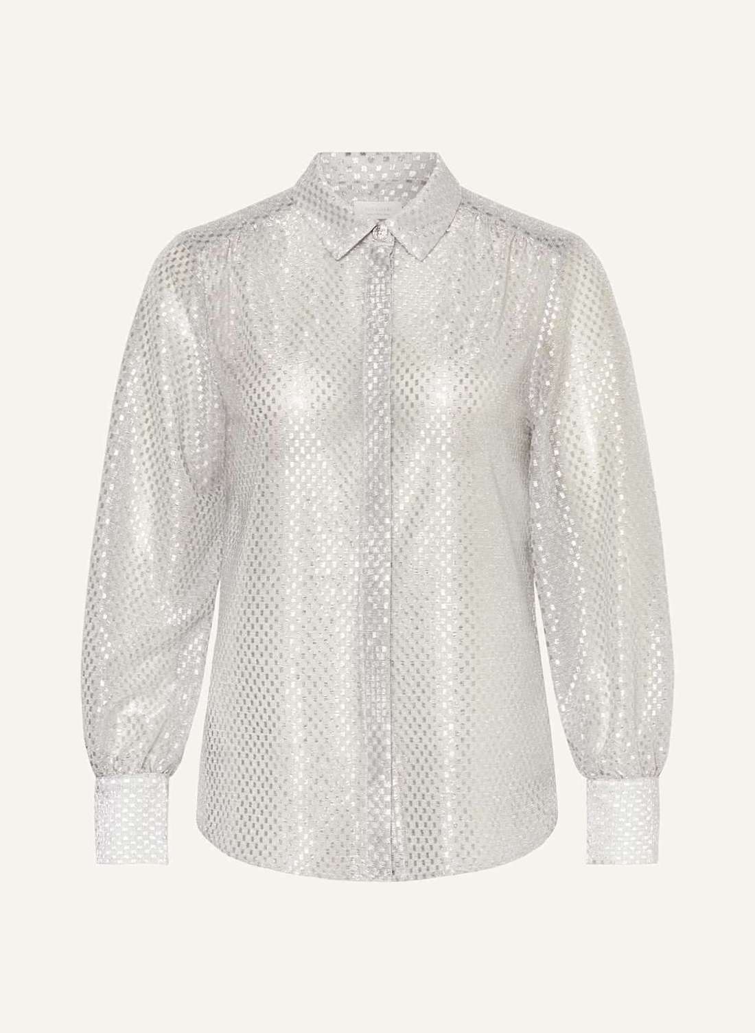 Блуза-рубашка из блестящей пряжи