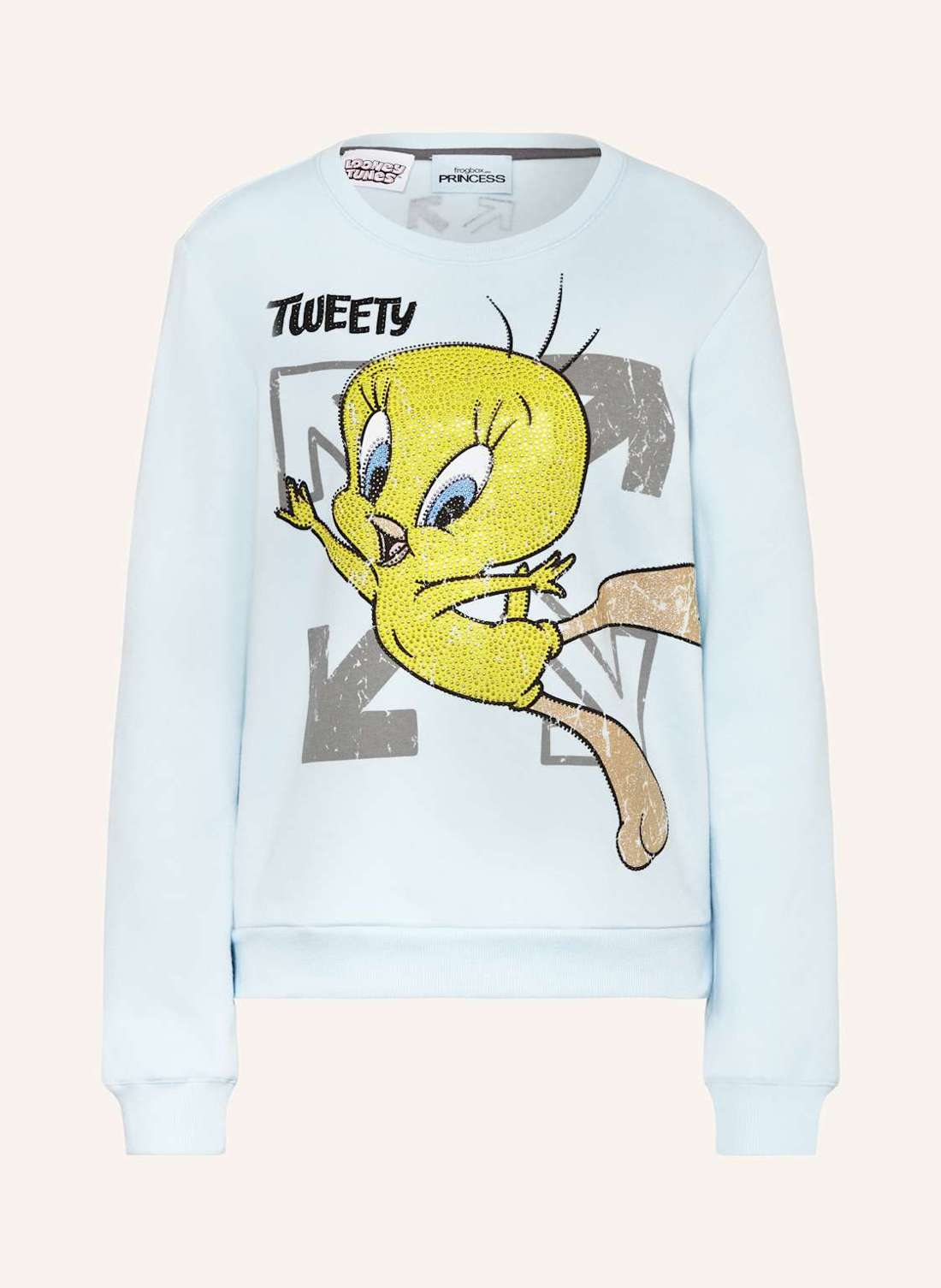 Свитшот с драгоценными камнями