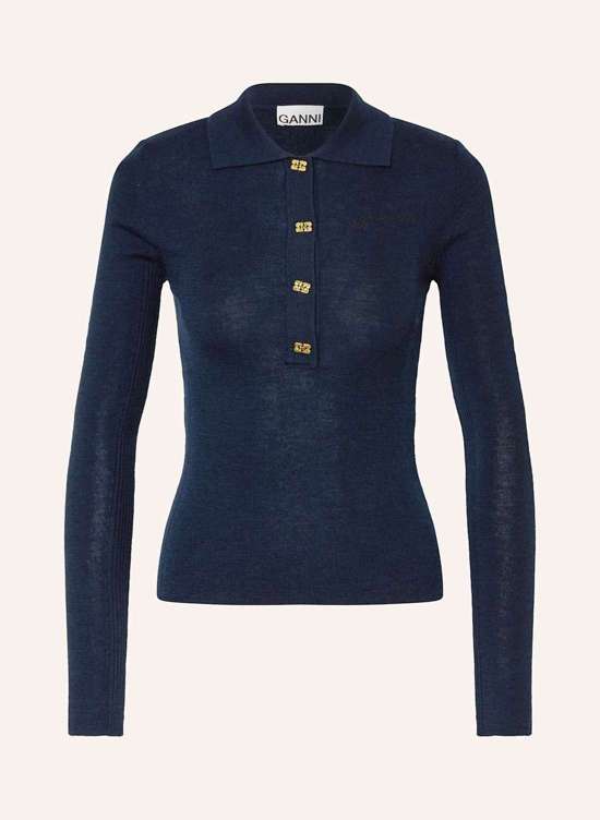 Вязаная рубашка-поло