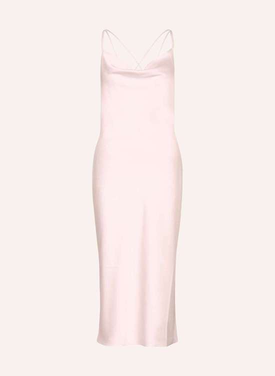 Атласное платье