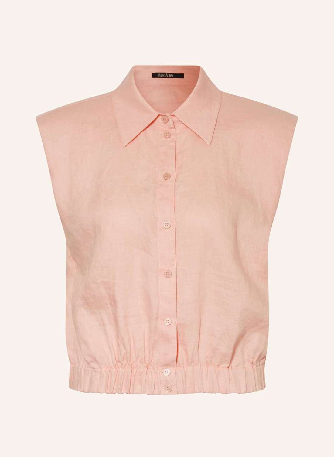 Льняная блузка-топ