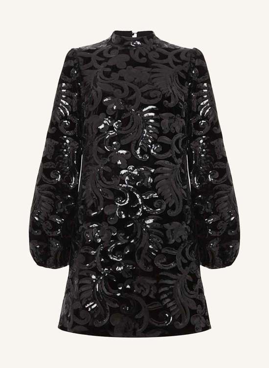 Бархатное платье с пайетками TRUDY