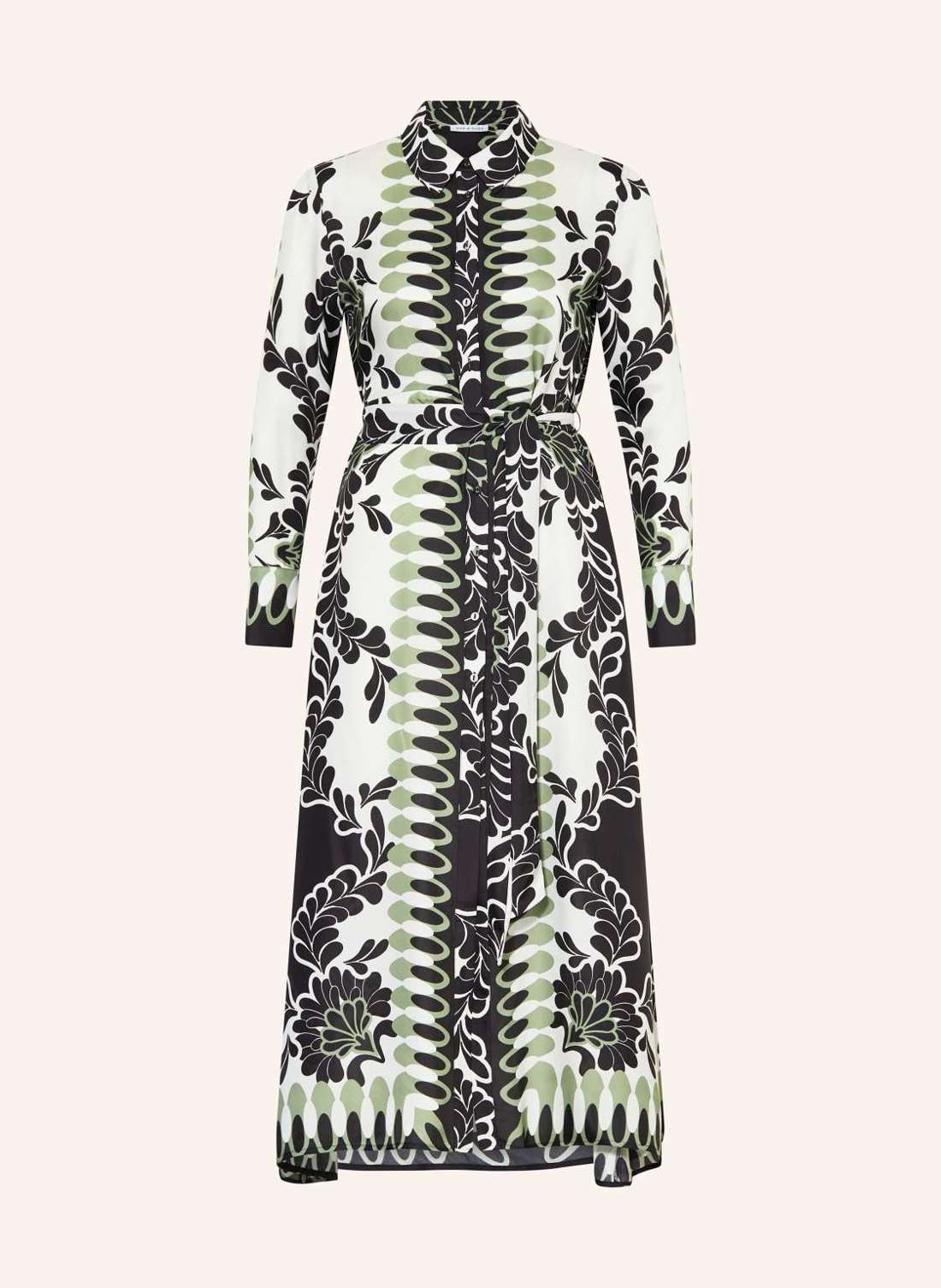 Платье-рубашка из шелка