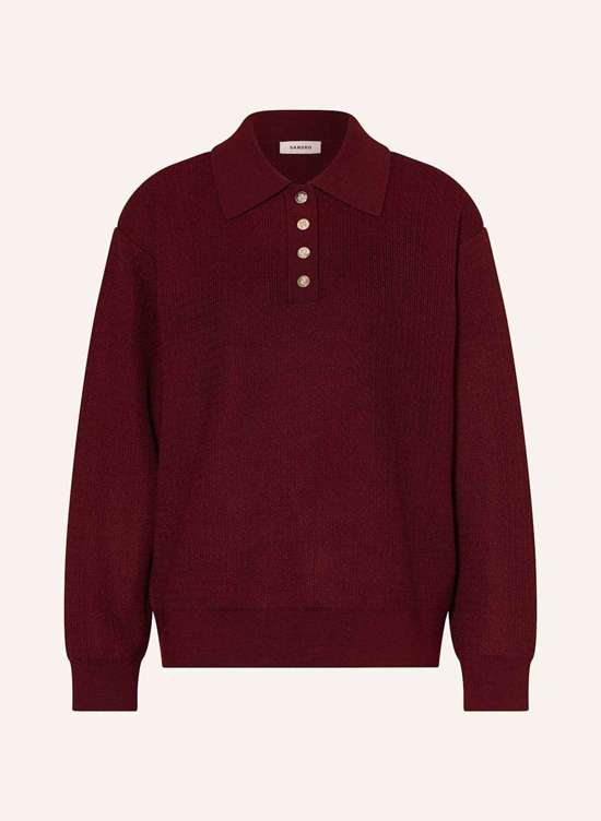 Вязаная рубашка-поло