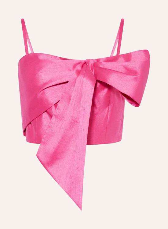 Атласный укороченный топ