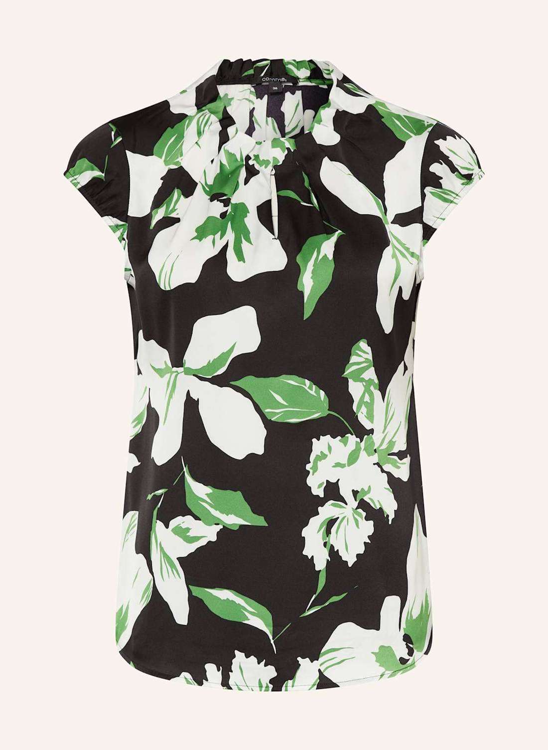 Атласная блузка-рубашка