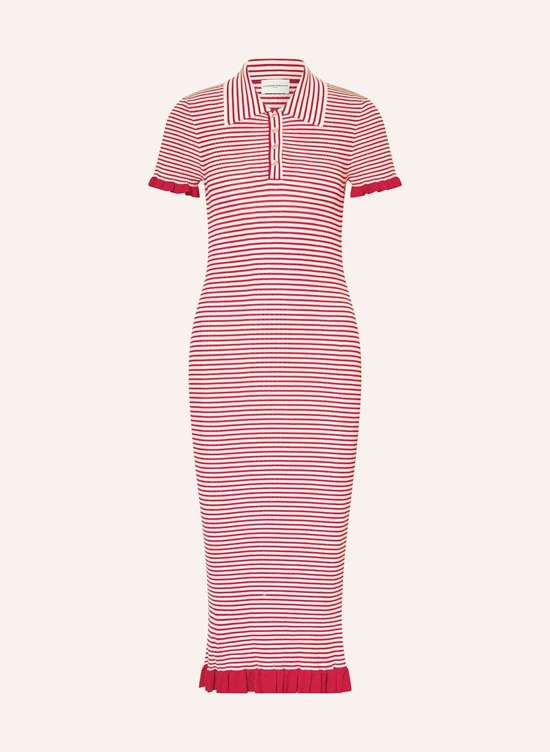 Трикотажное платье с рюшами