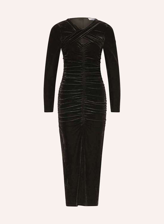 Бархатное платье с вырезом SIA