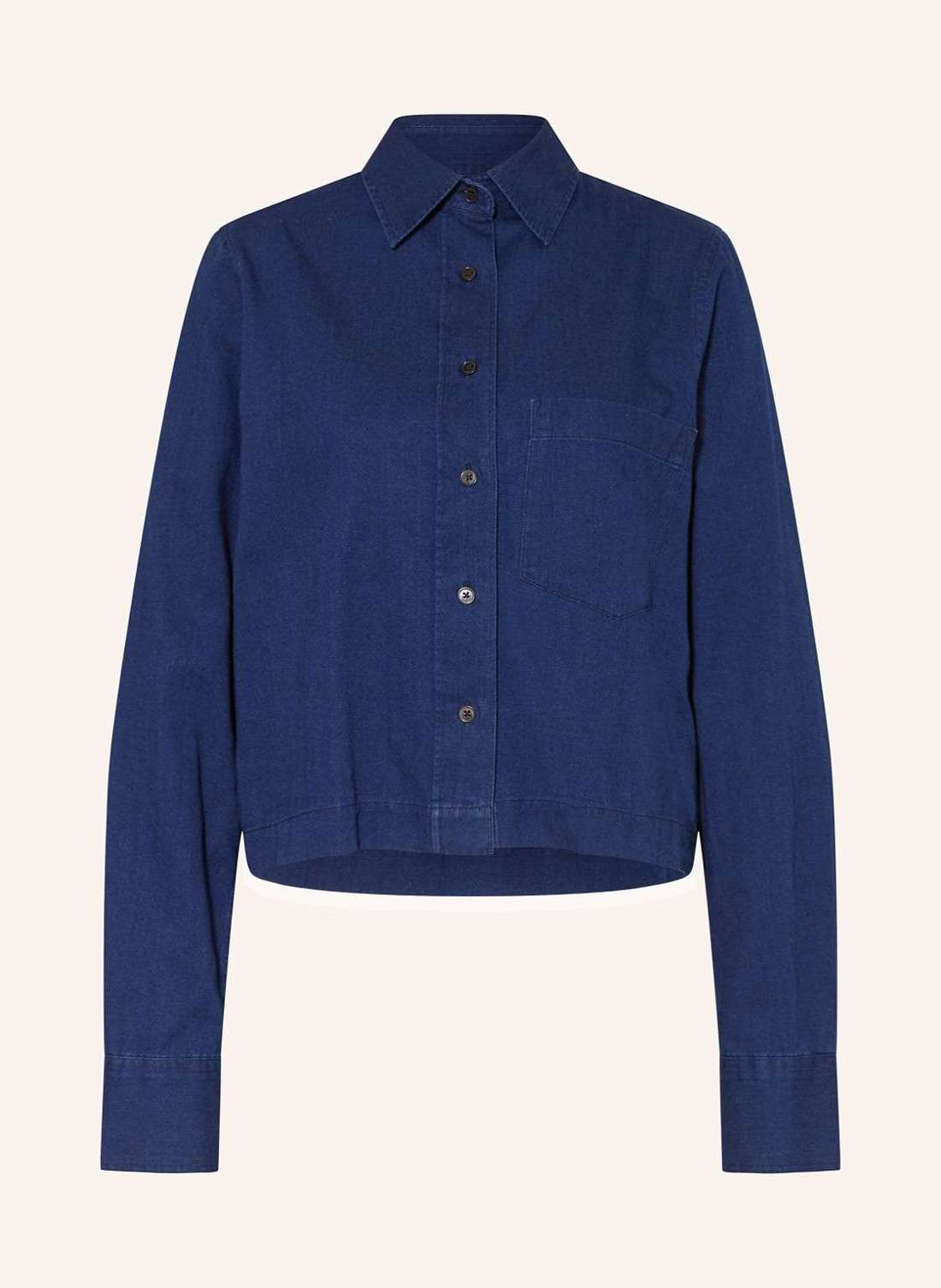 Блузка-рубашка в джинсовом стиле