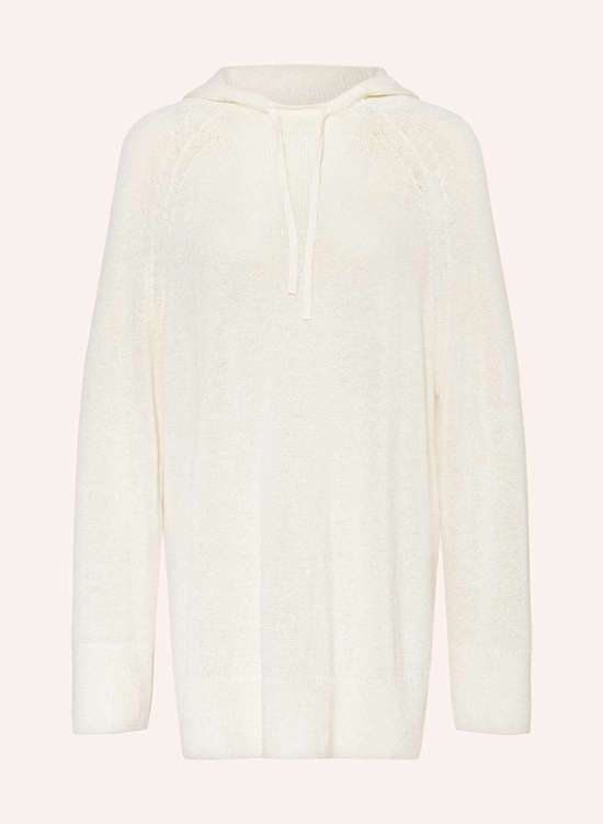 Вязаное худи из льна