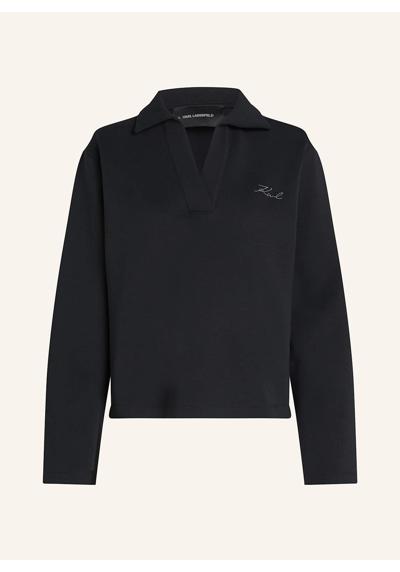 толстовка с V-образным вырезом SWEATSHIRT MIT V-AUSSCHNITT