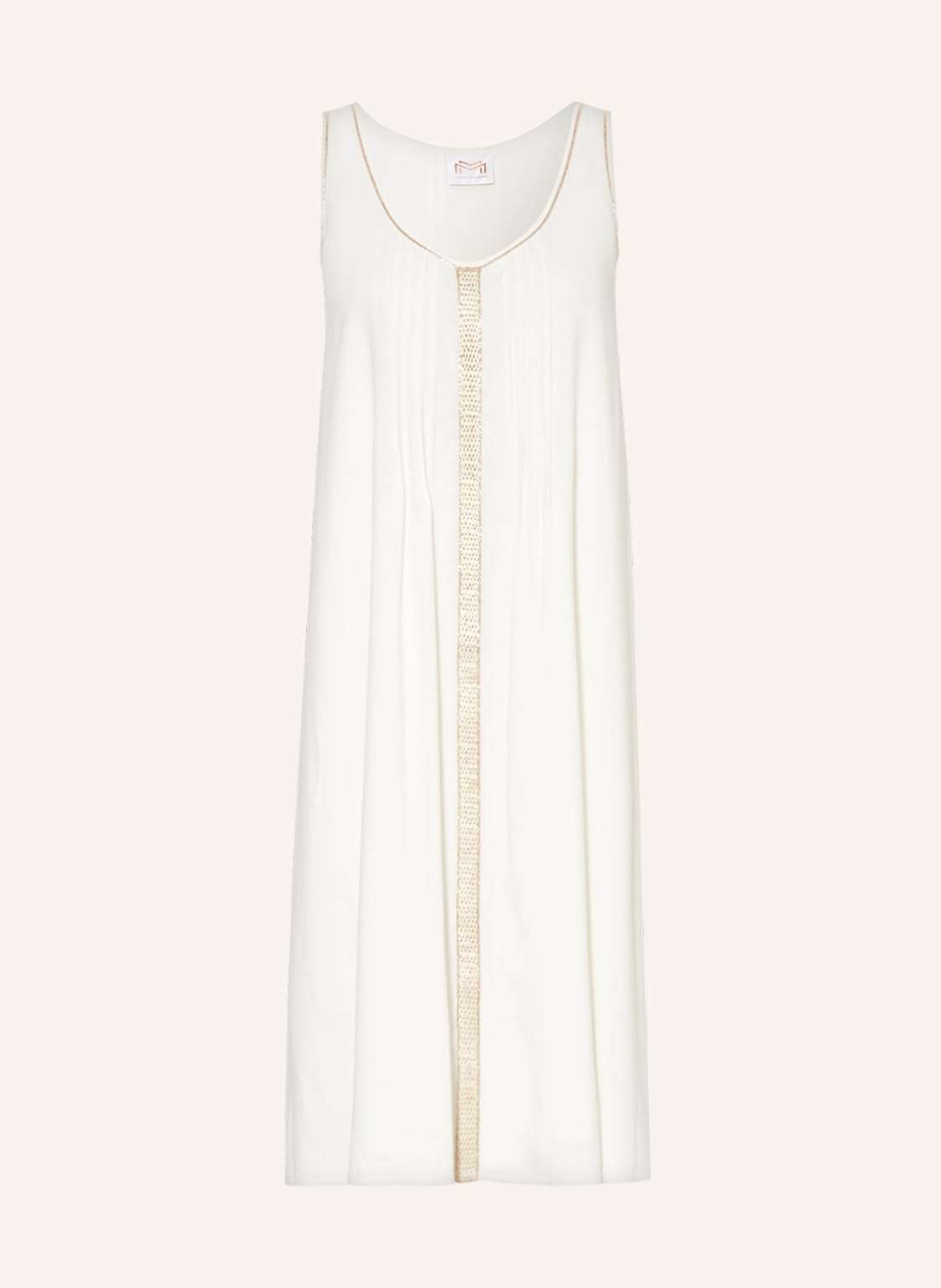 Пляжное платье с декоративными бусинами THE WHITE COLLECTION