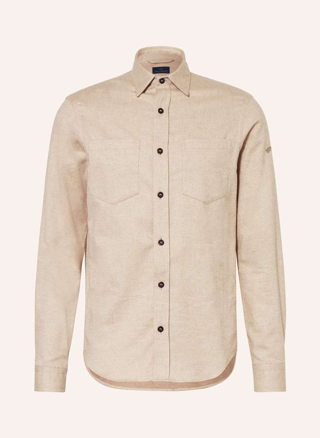 Фланелевая рубашка узкого кроя