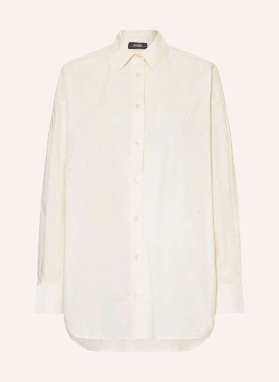 Блузка-рубашка с драгоценными камнями MMDANIKA