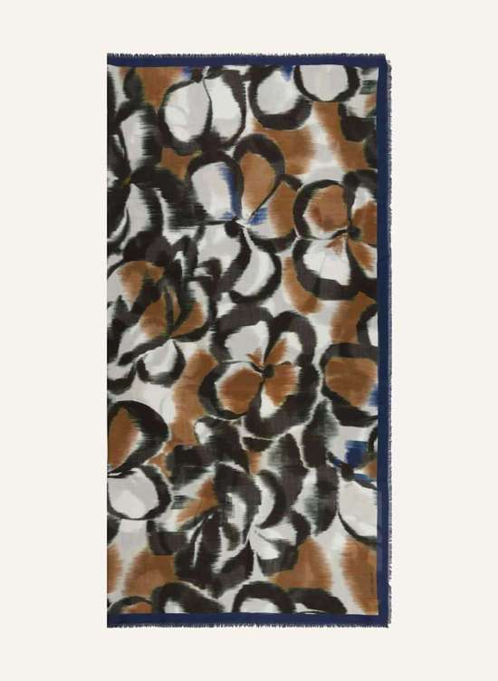 Шаль с шелком