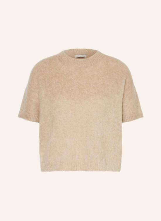 Вязаная рубашка с мохером