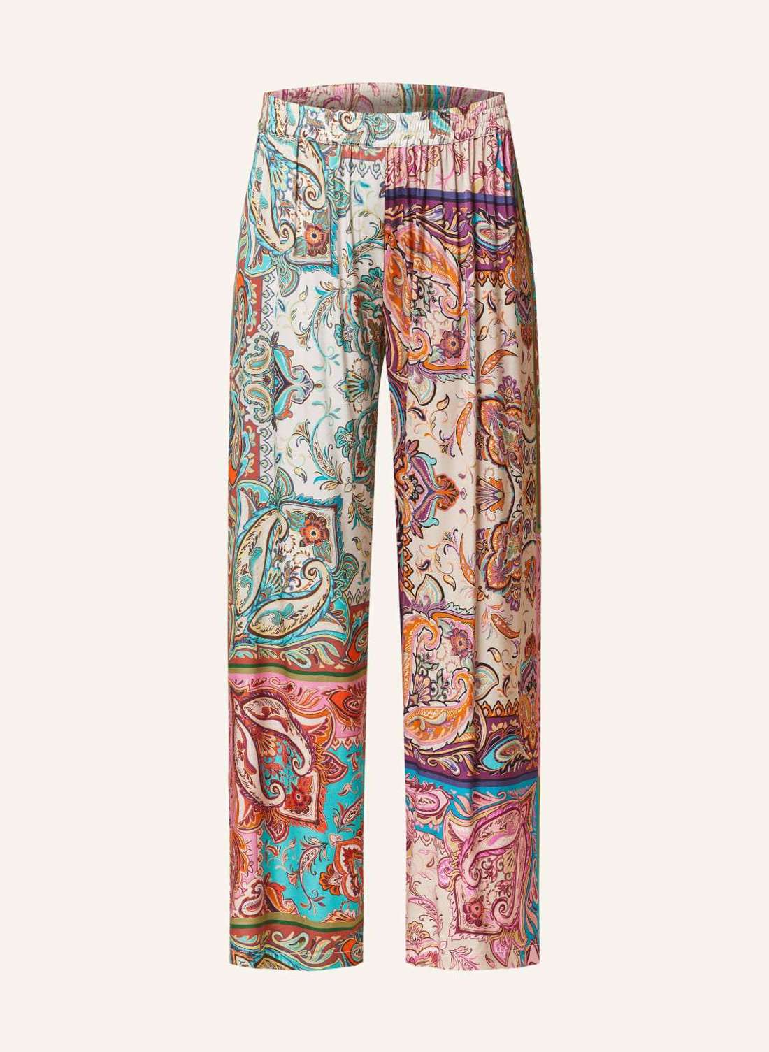 Брюки марлен из атласа.