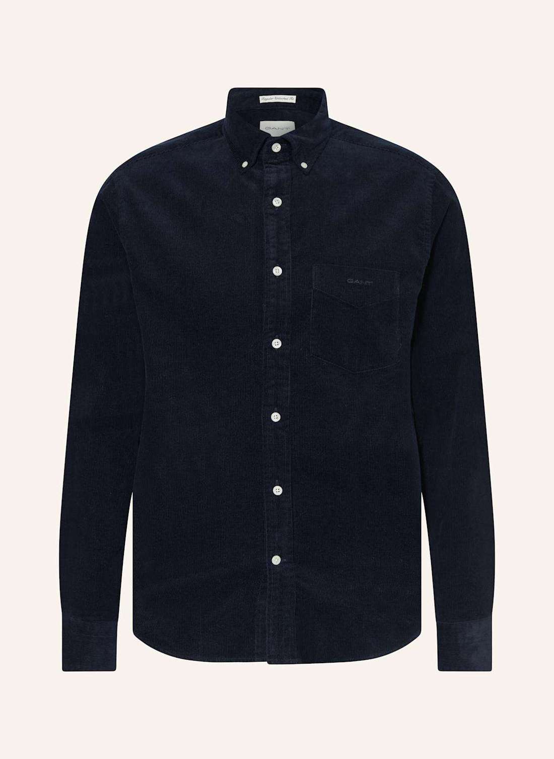 Обычная вельветовая рубашка навыпуск