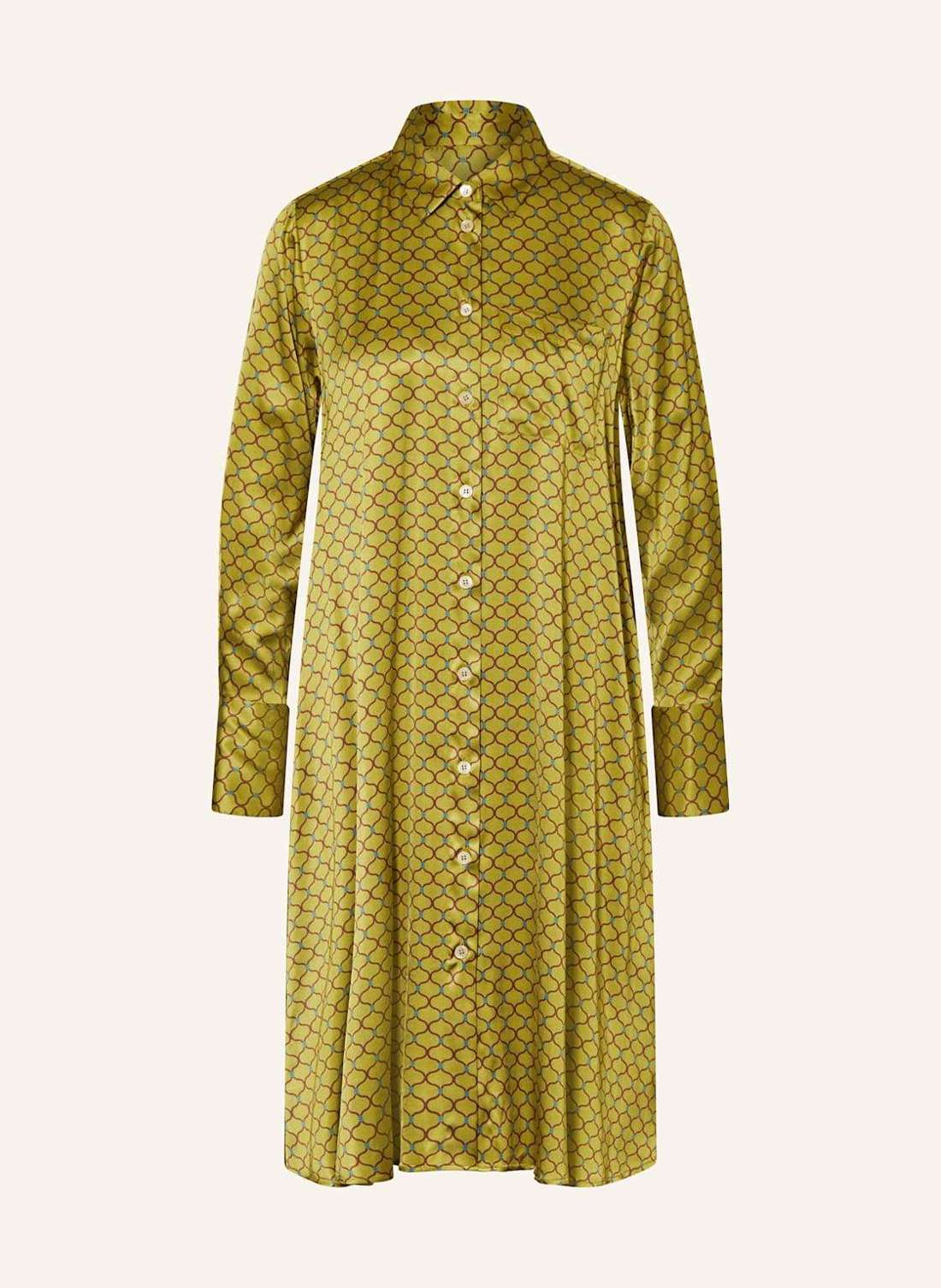 Атласное платье-рубашка LENY