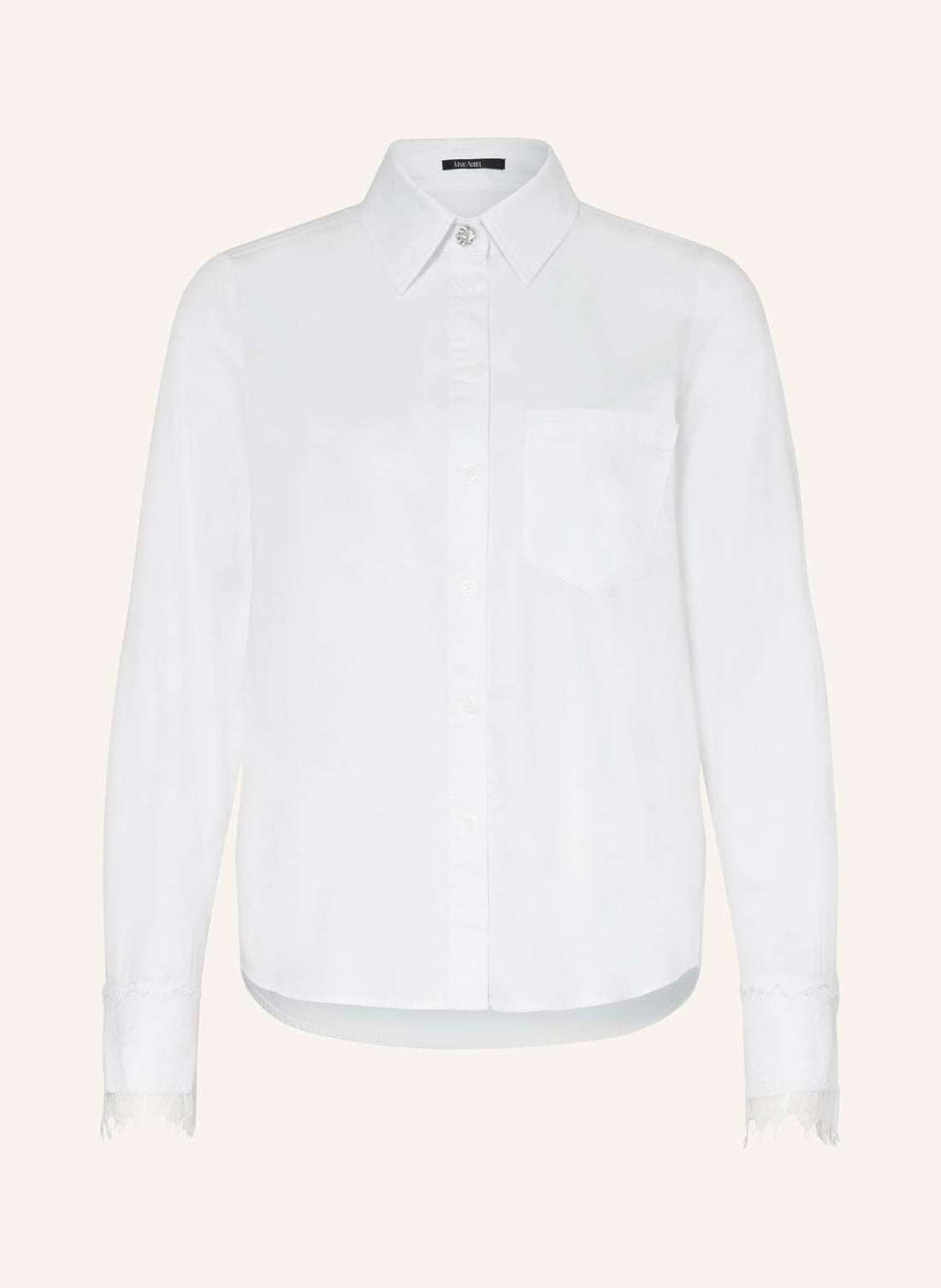 Блузка-рубашка с кружевом