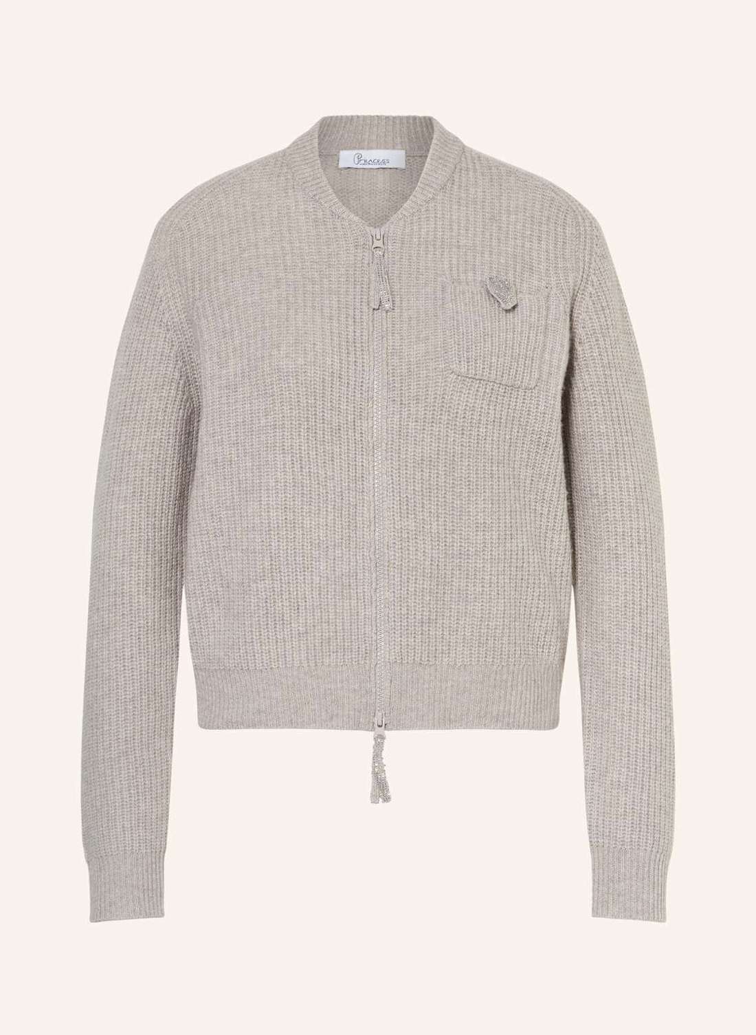 Кардиган с кашемиром и драгоценными камнями