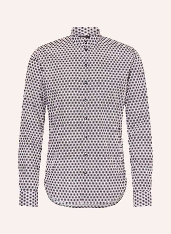 Рубашка очень узкого кроя с воротником-стойкой