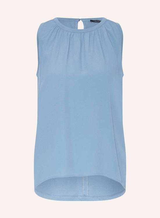 Верх блузки из смеси материалов с шелком
