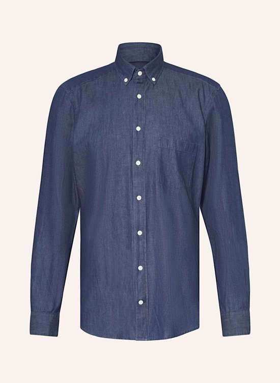 Рубашка стандартного кроя в джинсовом стиле