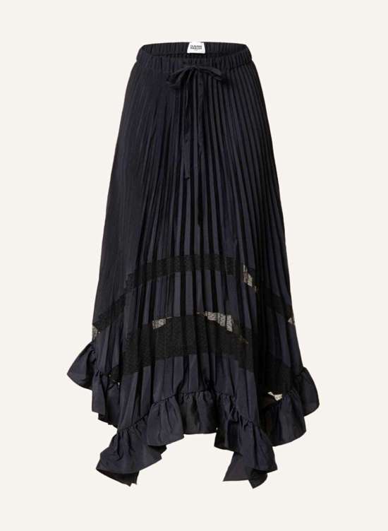 Плиссированная юбка с воланами