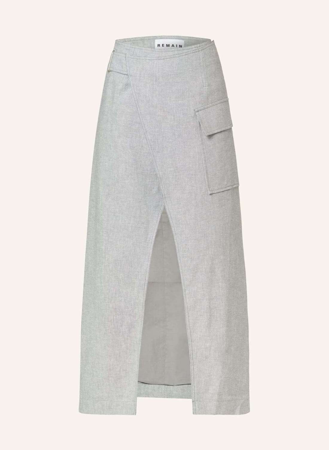 Юбка с запахом из льна