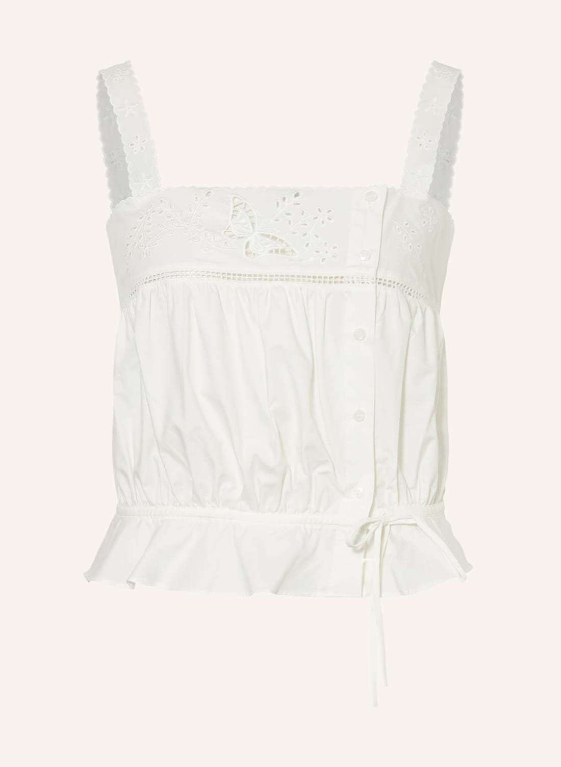 Топ с дырочным кружевом