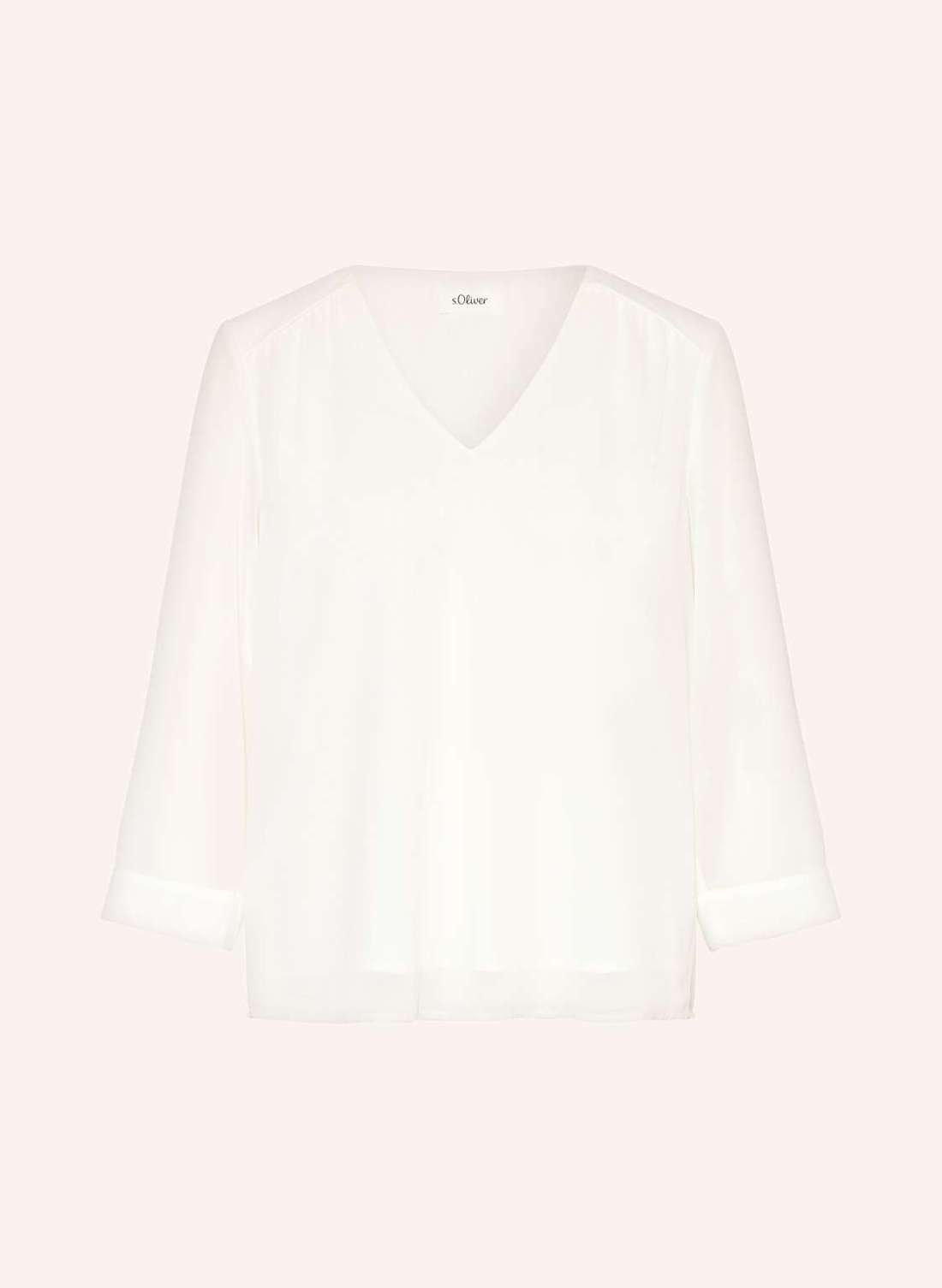 Блузка-рубашка с рукавами 3/4